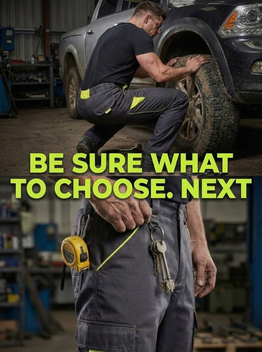 Pants Next – Men's Workwear Heavy Duty Pants – with Multiple Pockets – for Craftsmen, Engineers, Carpenters