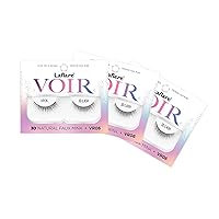 Vista 16 de Laflare 3D Nature Faux Mink VOIR Eyelashes, Ultra Soft, Light, Wispy, Knitted, Natural Looking, Reusable, Professional Easy to Apply Eyelashes - 3