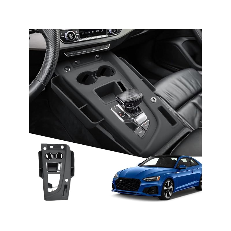 Organizador de Console Central em Silicone para Audi A5 2020–2024 e A4/S4 2020–2025 ECOZEN, 1 unidade