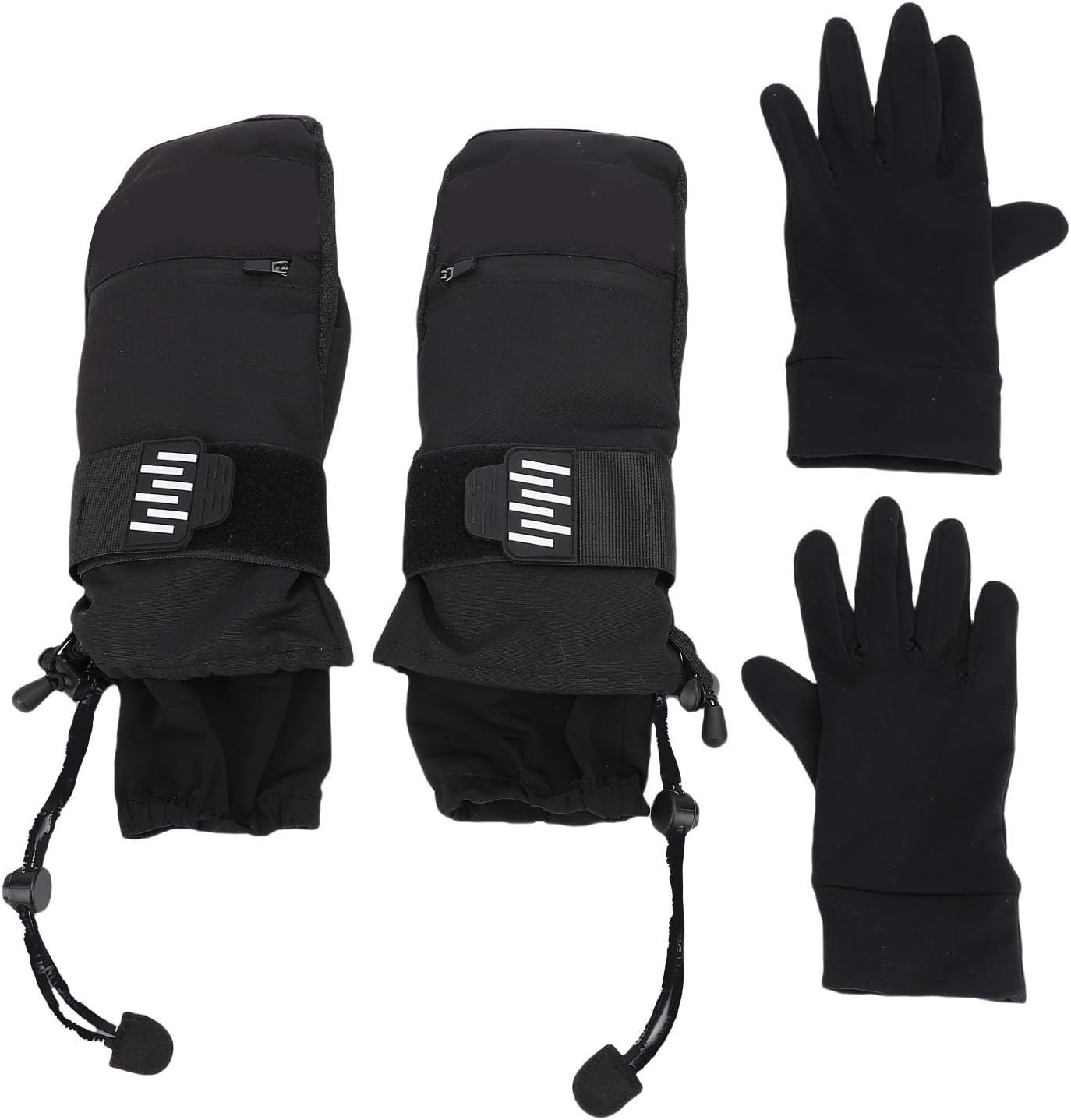 Ski Gloves, Aramid Fiber Insulated Thermal Gloves for Skiing and Snowboarding Men Women (XL)