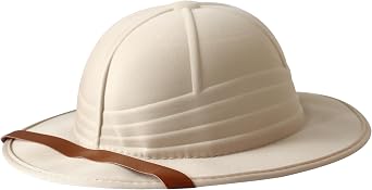 Wildarms British Pith Helmet - Safari Explorer Sun Hat for Adults Teens Halloween Costume