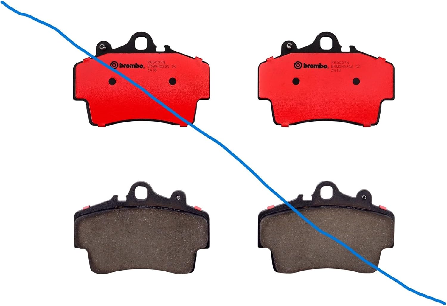 Brembo P65007N Premium Ceramic Front Disc Brake Pad Set PORSCHE OE# 98735193902