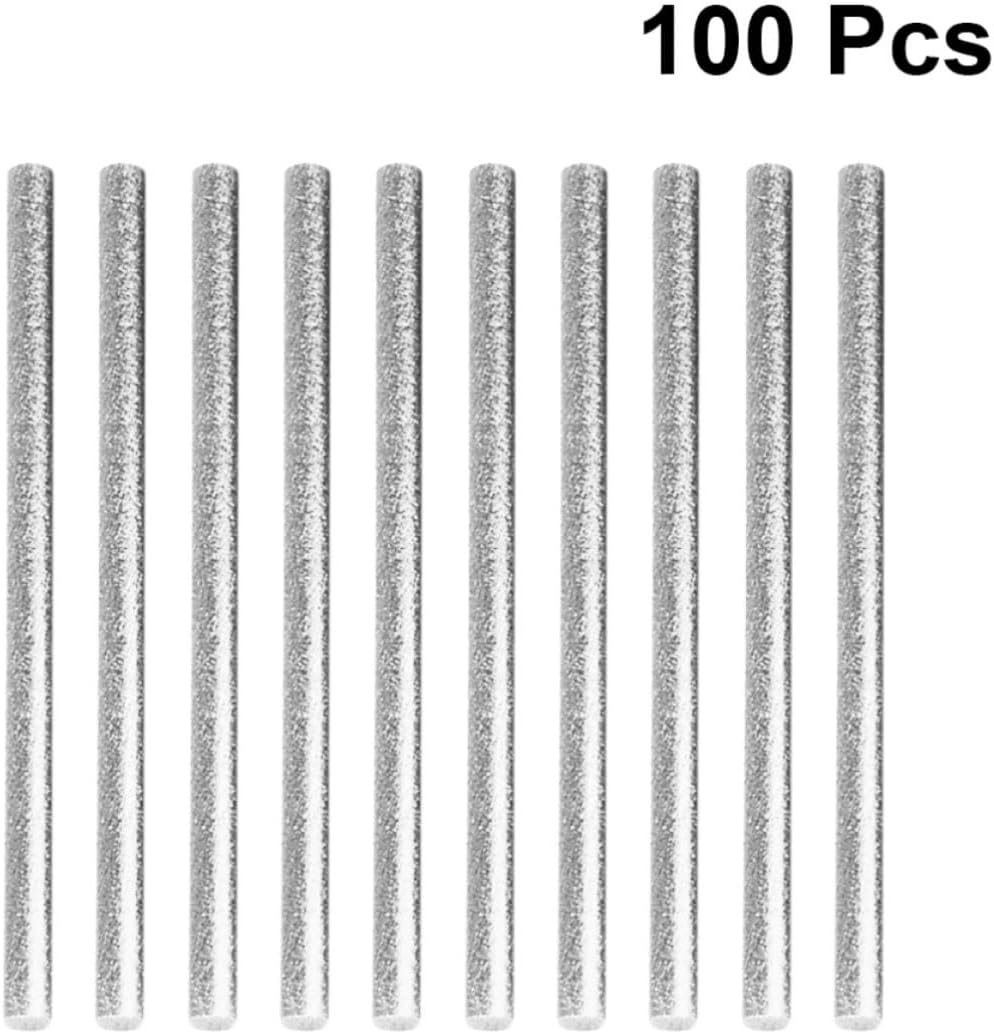 JOYOFREELY 100pcs Silver Hot Melt Glue Sticks for DIY Crafts and Electronics with Good Thermal Stability and Strong Film Toughness, for Drawing Decoration and Repair Projects