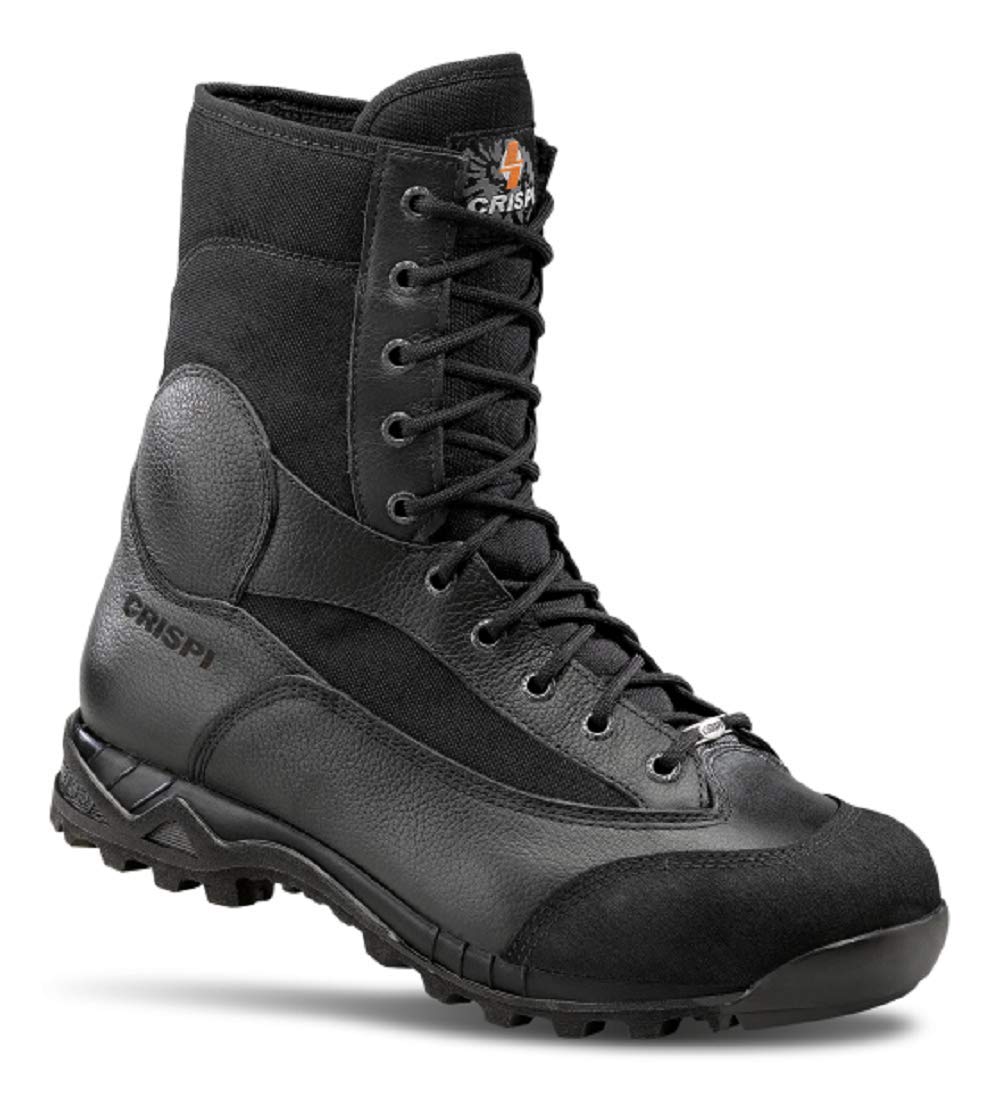 CRISPI anfibi stivali da uniforme Leopard Black/Nero Brown/Marrone, per mimetica, esercito, softair