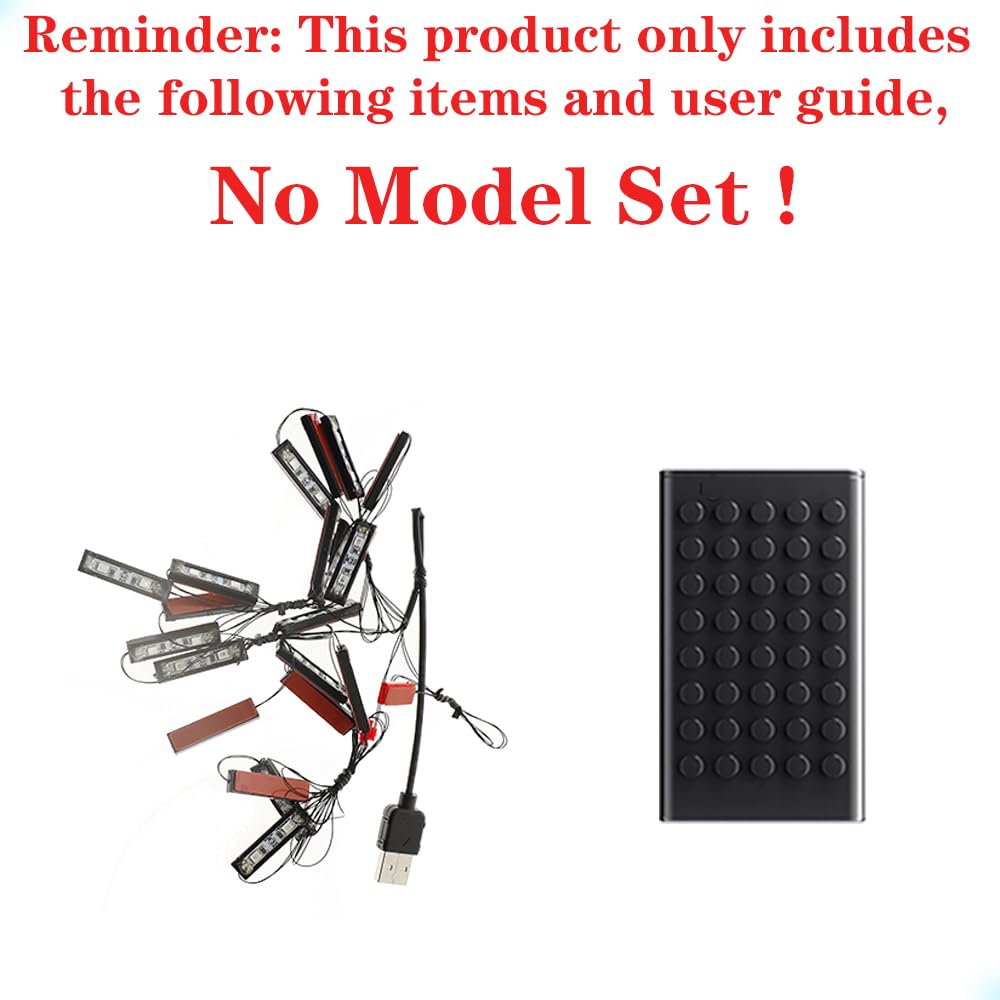 MENZAVA LED Light Set Compatible with LEGO 42141 McLaren Formula 1 Race Car Technic Building Blocks Model - Model Set NOT Included - Image 3