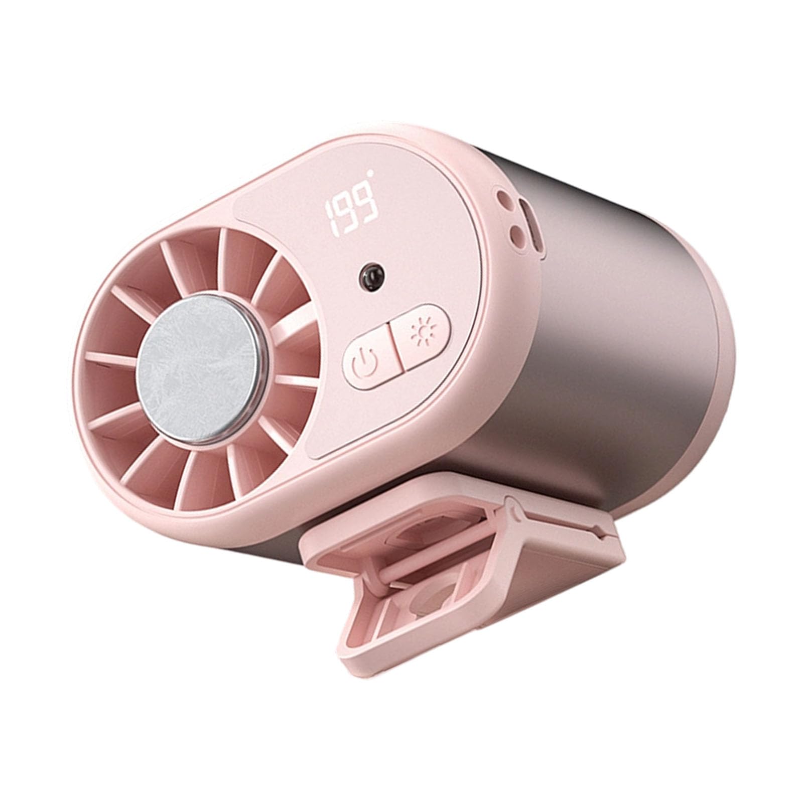 Tfaoys A Compact Cooling Fan With 199-Speed Control, Led Display, Luminum Lloy Body Nd Charging Cable For Travel Cooling Outdoor Work Clip Fan Desktop Clip With Rechargeable Cable Power