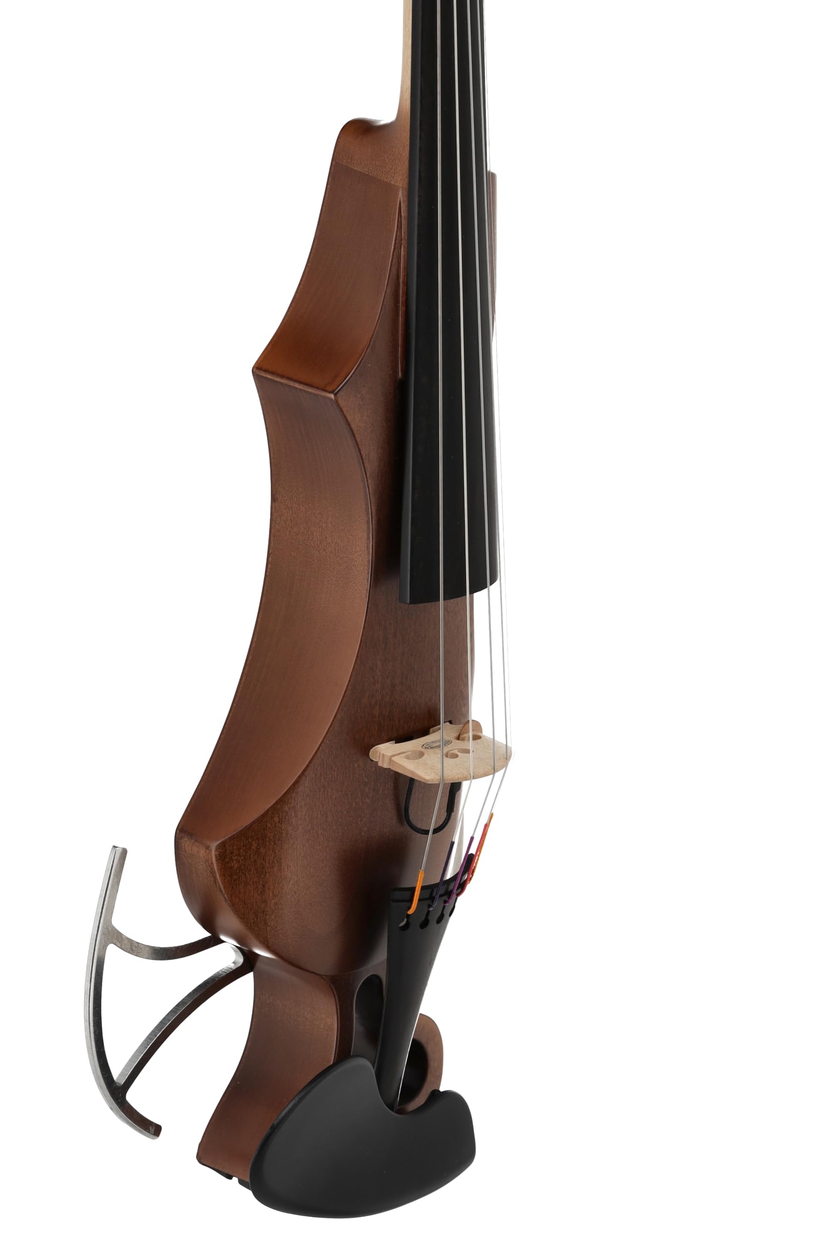 Violino elettrico GEWA, violino elettronico, Novita 3.0 oro-marrone con adattatore per poggiaspalla, 5 corde
