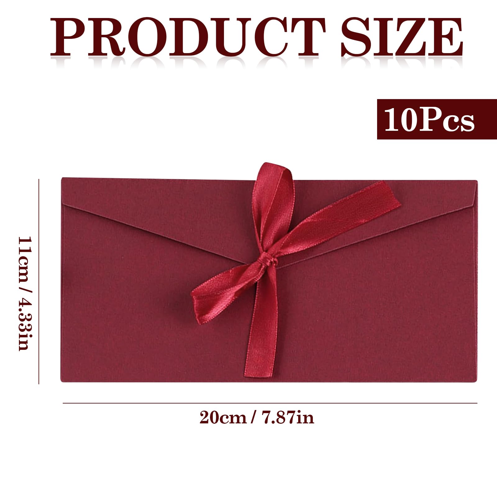 10 Pack Gift Envelopes, Retro Kraft Buckle Envelopes 20 * 11cm - Image 2