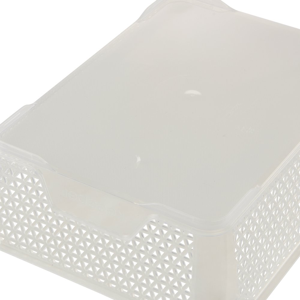 keeeper Mini Storage Basket, Stackable, A5 Size, 26.5x20x7 cm, Mirko, Transparent, DIN A5 - Image 3