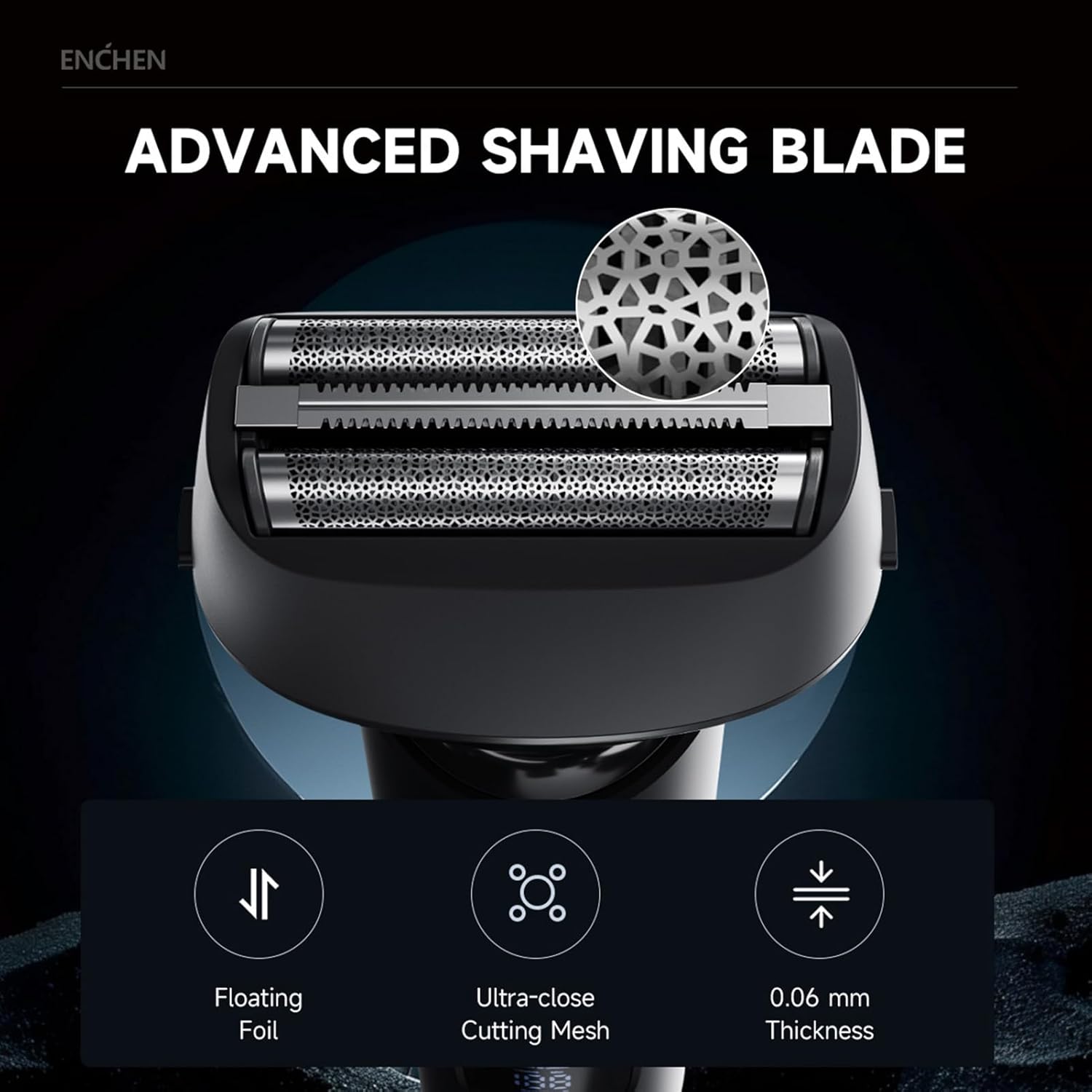 Electric for Men 3 Blade Cordless Rechargeable Foil Shaver with LED Power Display Beard Trimmer for Wet and Dry Shaving