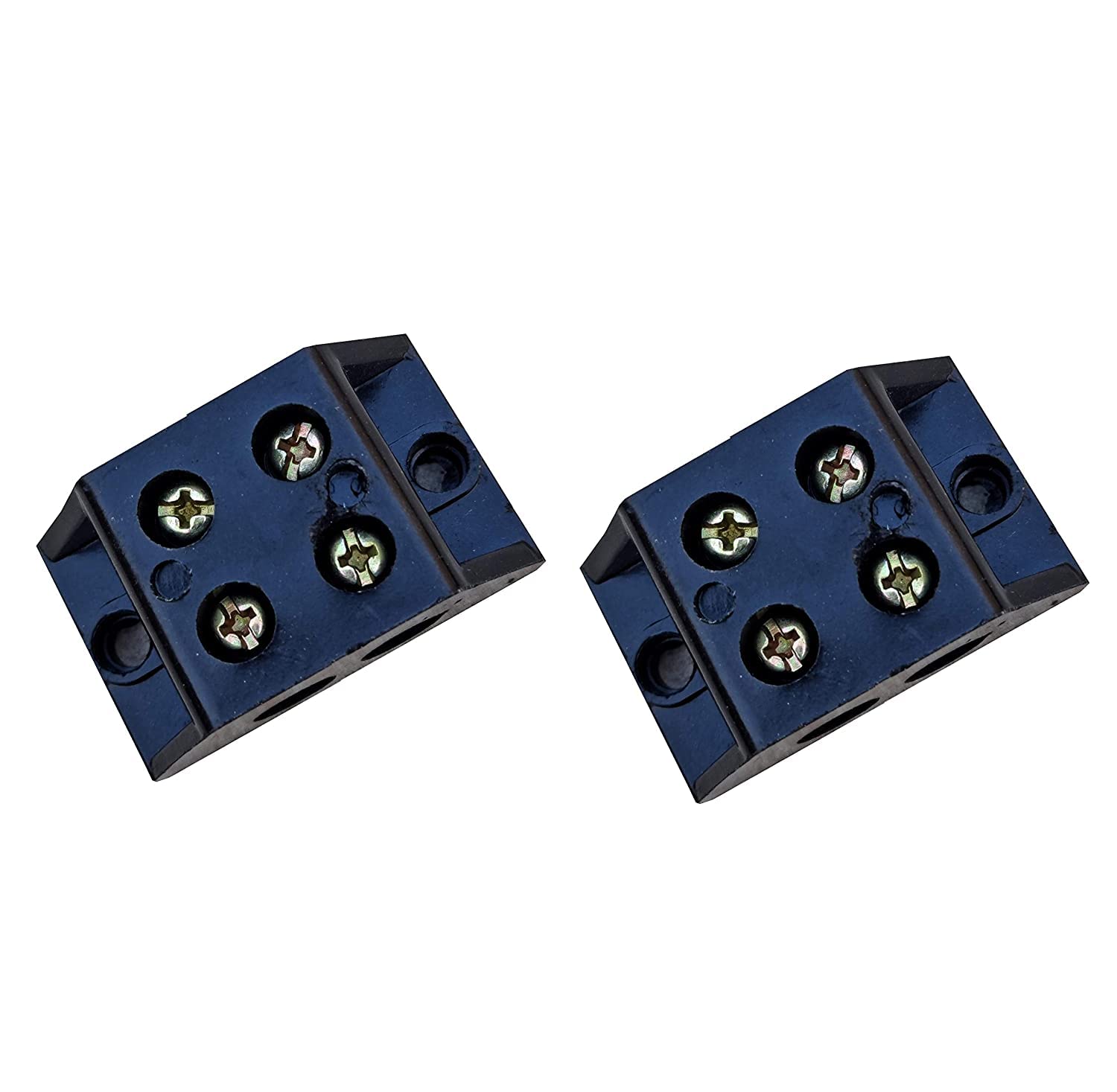 PIJI™ Control Panel 30A Bakelite Connector Strip Double Row Barrier Black Terminal (2 Way)-image-44