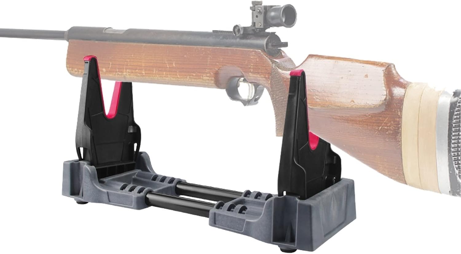 Rifle Bench and Stand, Compact Rifle Shotgun Range Stand, Airguns Stand Display Cleaning and Gun Maintenance, Can Be Used As a Rifle Rack