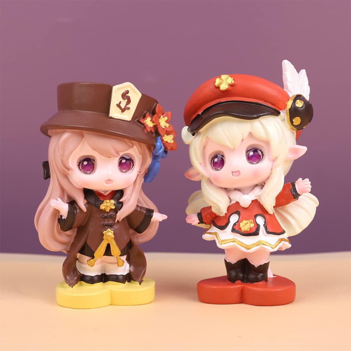 Genshin Impact Figurine Blind Box miHoYo Spiel Mystery Toy Boxen 6Stk Klee Venti Hutao Keqing Kamizato Ayaka Barbara Resin Figure (Erste Generation 6 STK)