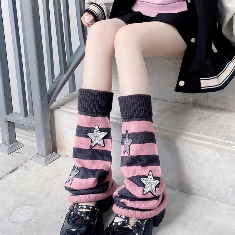 Image of Sexybody Women's Leg Warmers Fashion Knit Warmers Long Socks Cute Y2K Kawaii Japanese Lolita Harajuku Accessories for Girls