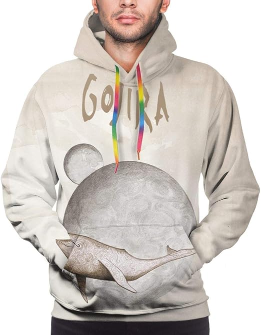Gojira From Mars To Sirius Hoodie Men S Long Sleeves Sport Hooded Sweatshirt 3d Printed Hoodies Amazon Co Uk Clothing