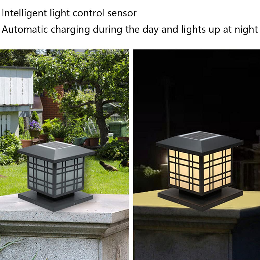 CHENKUI Zewnętrzna Lampa Ogrodowa Z Reflektorem Ogrodowym Tradycyjne Oświetlenie Uliczne IP54 Wodoodporny Słupek Oświetleniowy Zewnętrzna Lampa Słupkowa Z Podstawą Do Montażu Na Molo