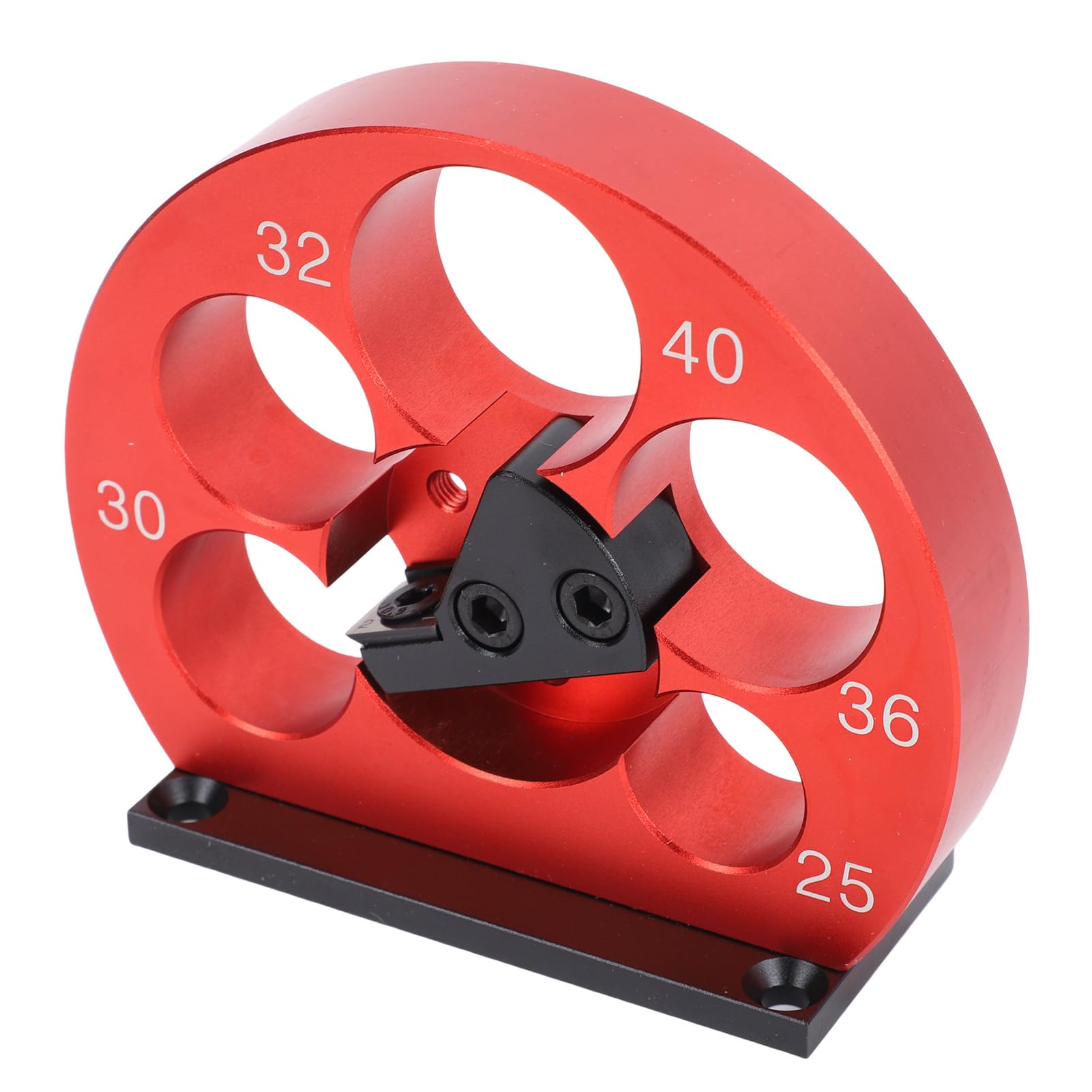 Kit Maschiatore per Legno con Lama in Carburo, Trapano per Tasselli, Foro | Lega di alluminio, 5 dimensioni precise dei fori, compatibile con trapani standard, design portatile