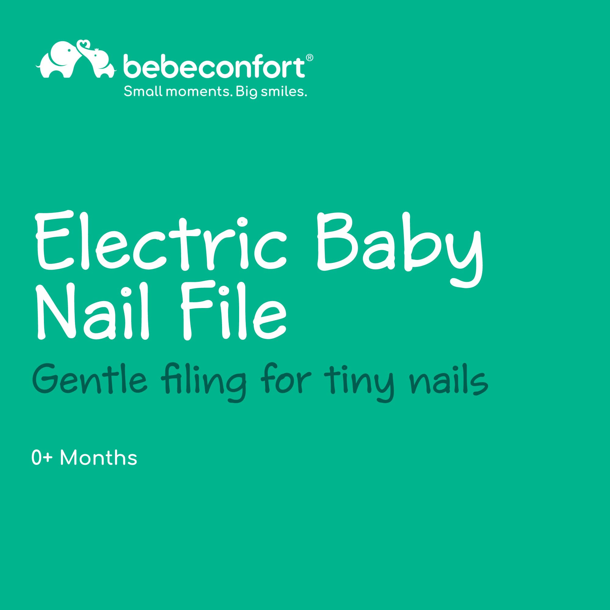 Bebeconfort Electric Baby Nail File, from Birth, for Babies and Toddlers 7 Nail Files with Different Textures, USB-C Charging - Image 2