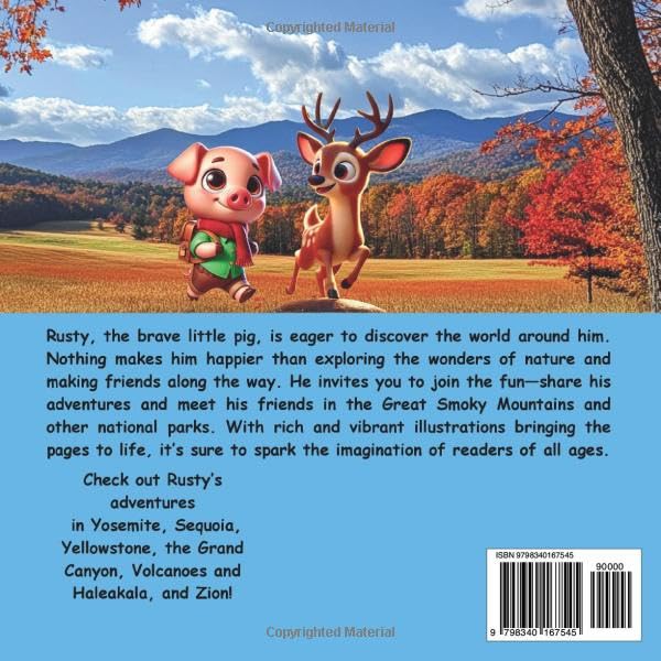 Rusty Goes Hiking Great Smoky Mountains: A Little Pig Explores America's National Parks (Rusty Goes Hiking, A Little Pig Explores America's National Parks) - Image 2