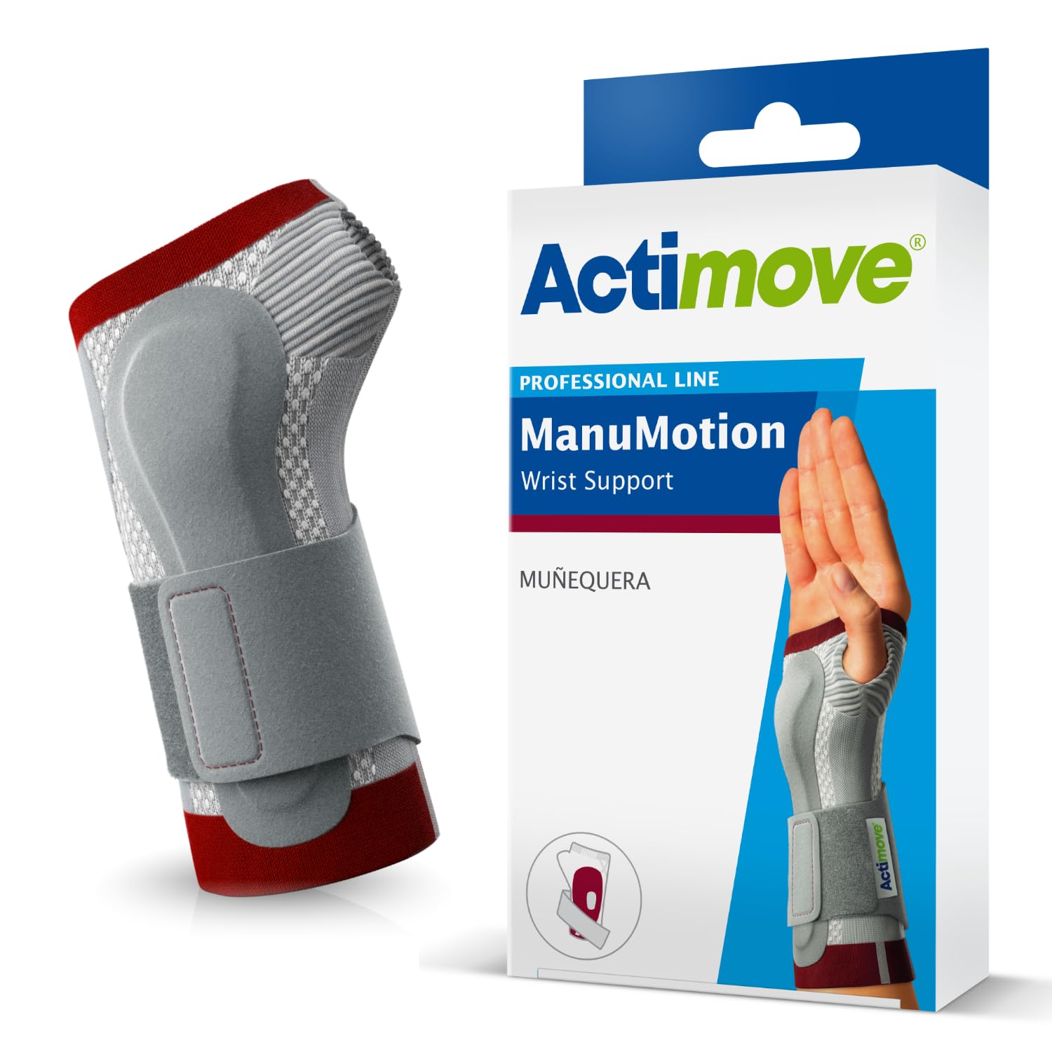 Actimove ManuMotion, M 16-17 cm, anthrazit | Packung (1 Bandagen)