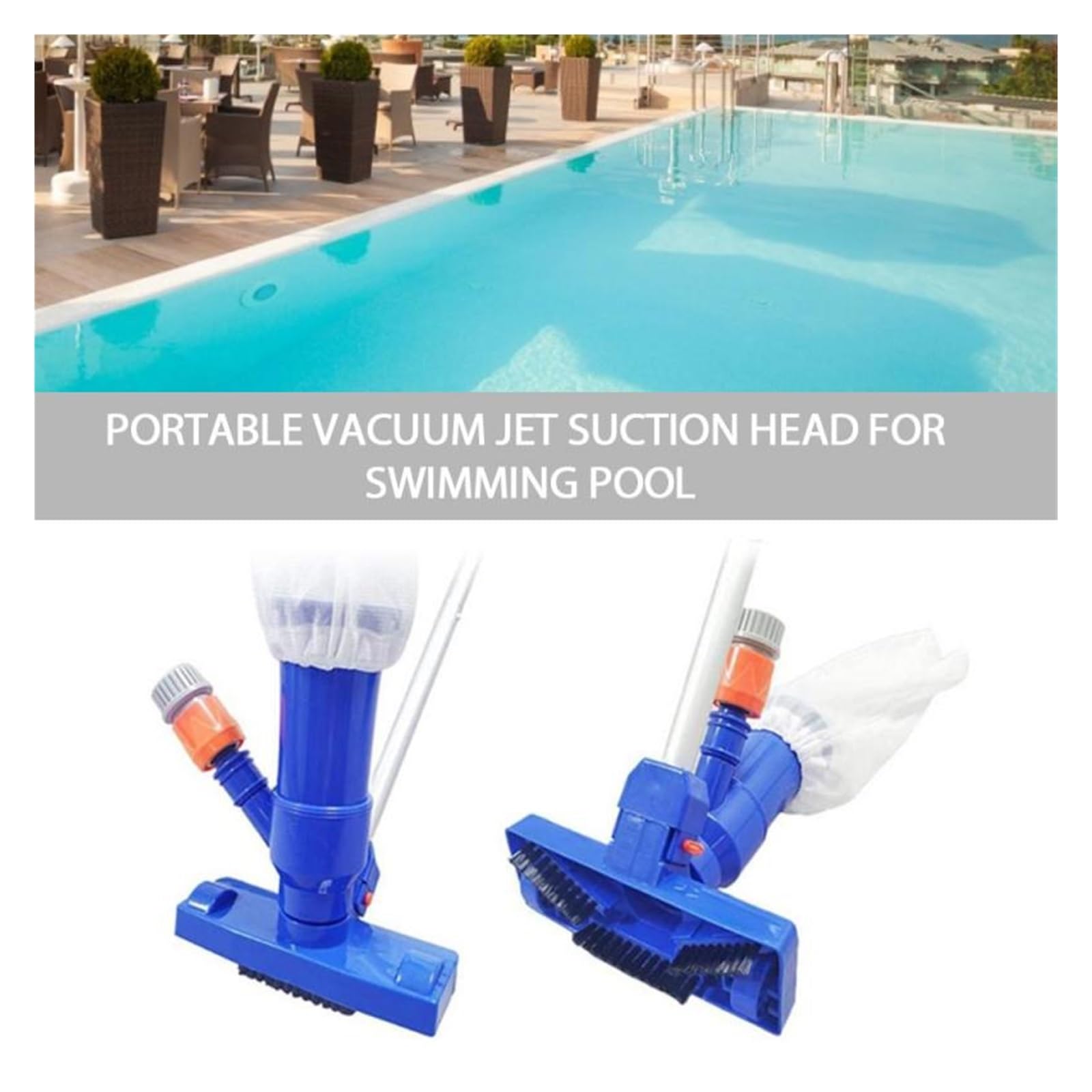 Przenośny basen Odkurzacz do stawu Narzędzie do czyszczenia Głowica ssąca Fontanna do stawu Szczotka do odkurzacza Hot Spring Vacuum(A)