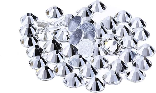 Miniatura 5 de YANTUO - 1440 diamantes de imitación de color azul oscuro de 0.157 in, con parte trasera plana de zafiro SS16, gemas de cristal brillante para arte