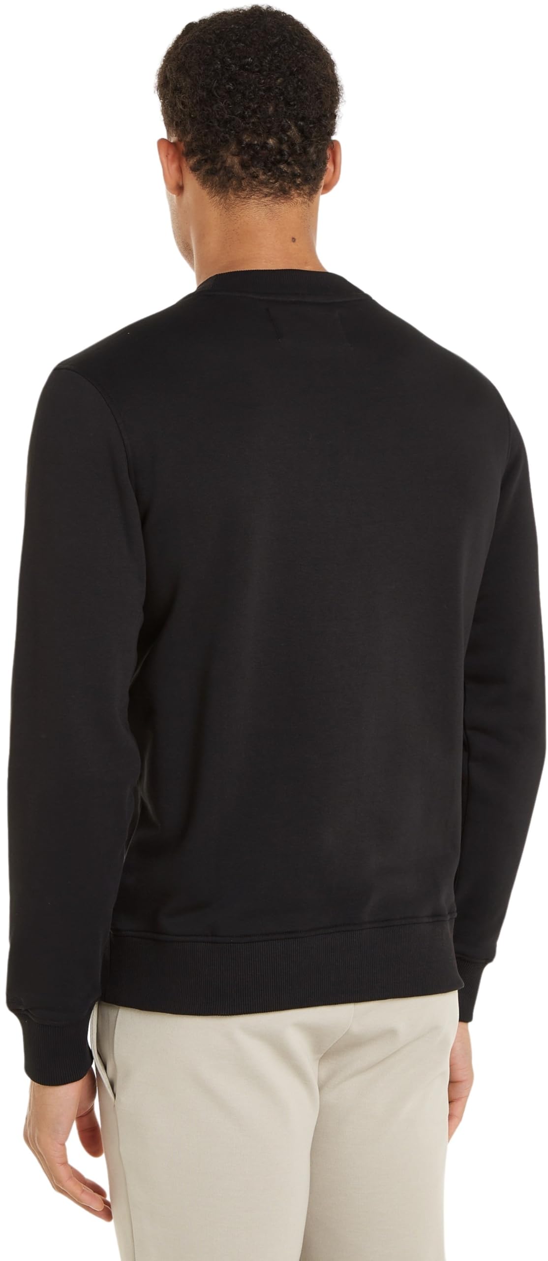 Calvin Klein Jeans CK Embro Badge Crew Neck J30J325270, Uomo, Nero (CK Black), L