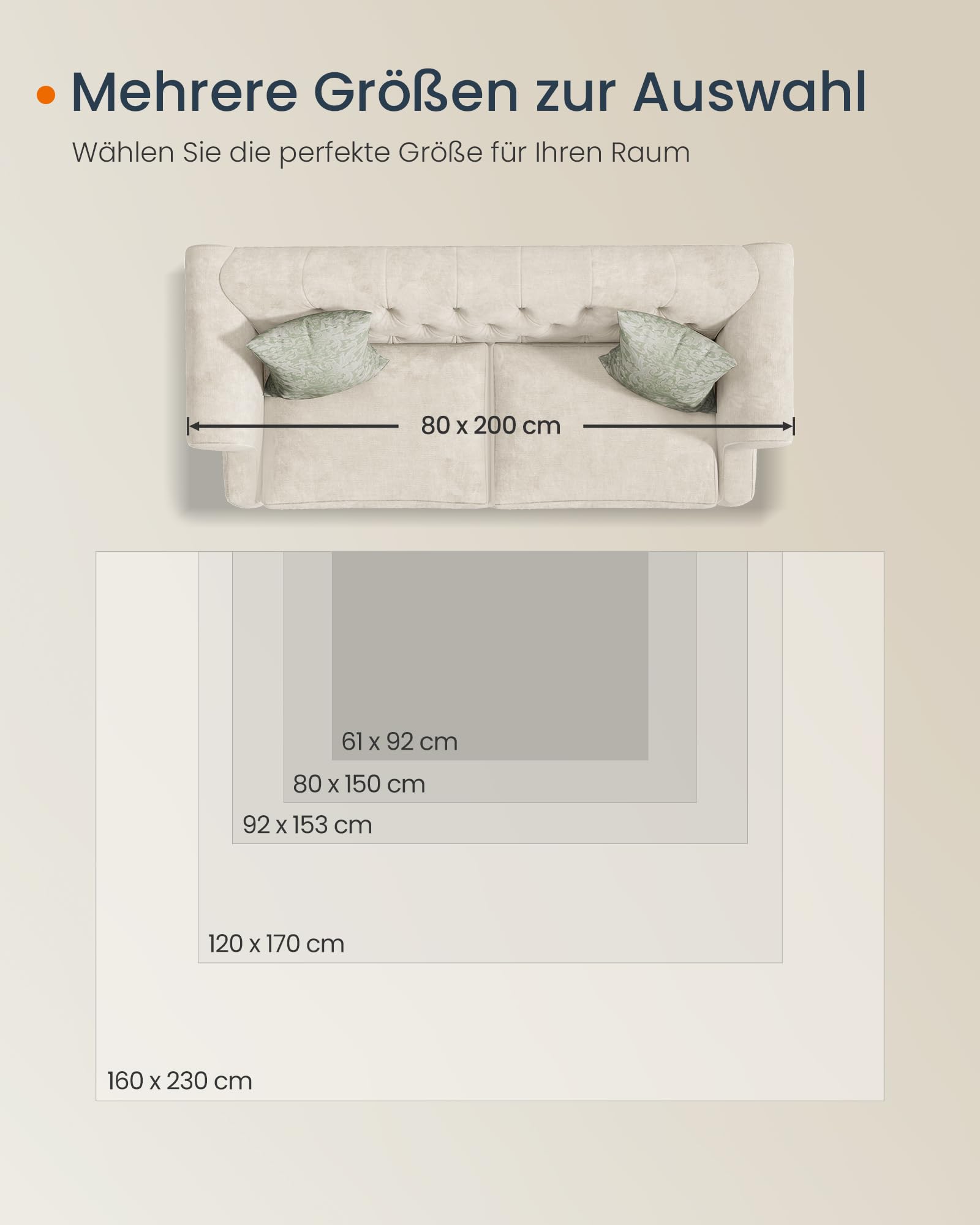 Songmics Home Teppich – Bild 5