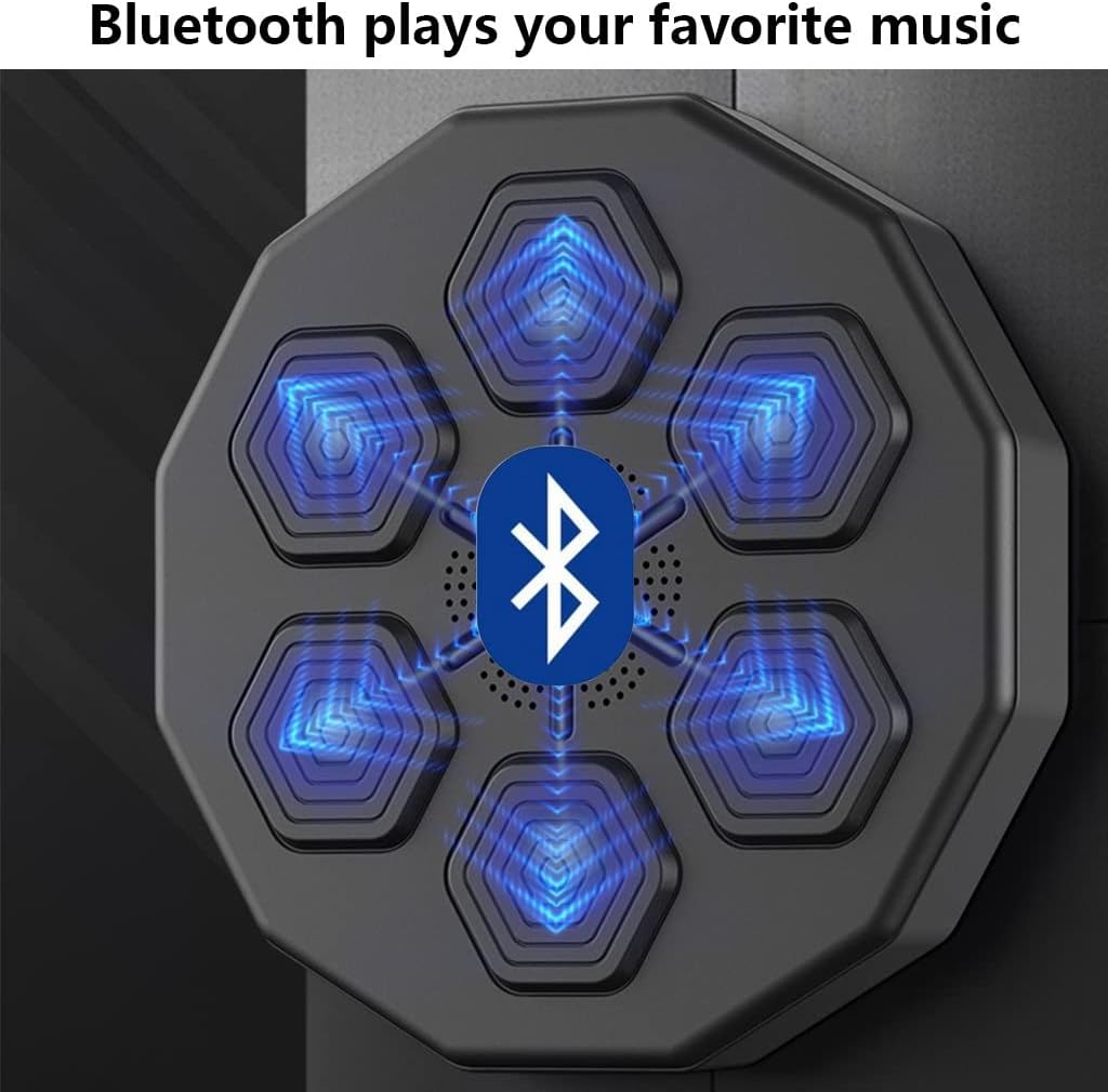 Boxing Machine Wall Mounted Music Boxing Machine Light Moves with Music Indoor with Boxing Glove Kids Other Boxing Equipment Game Products Machine Rechargeable