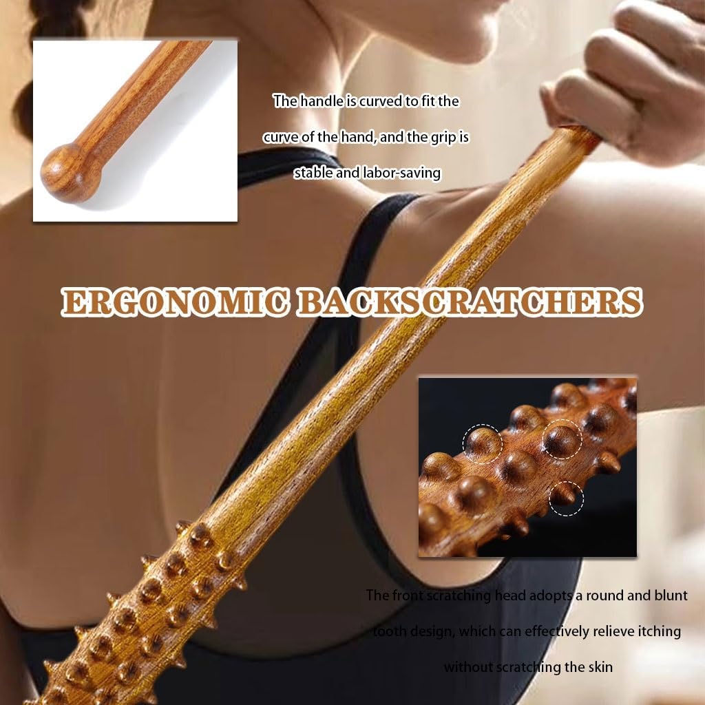 Creative Mace Back Scratcher, Multi-Function Massage Hammer, Comfortable Grip Anti-itching Artifact, for Men and Women(2pcs)