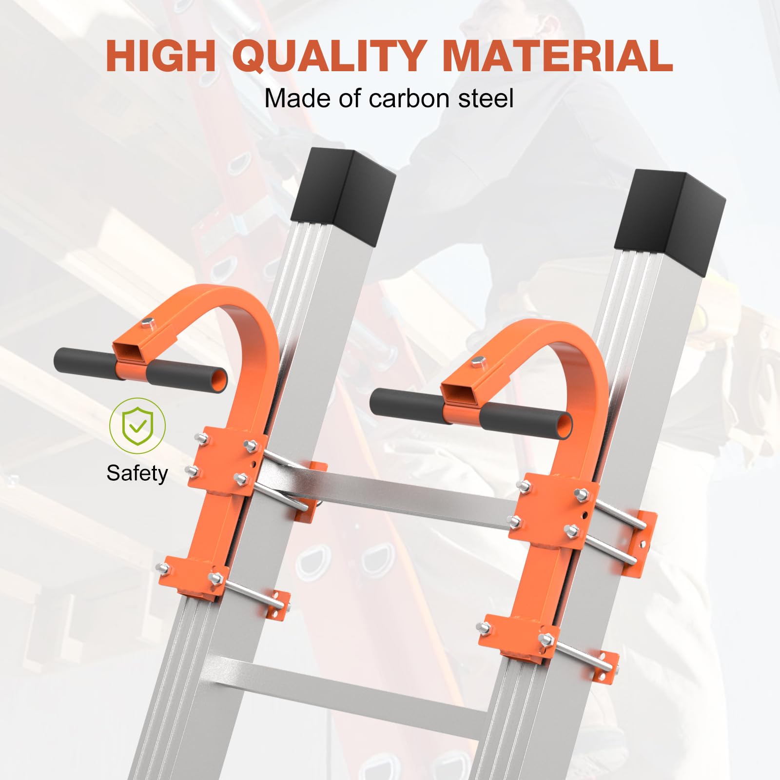 Leiterstabilisator für Dach, Orange, 2 Stück