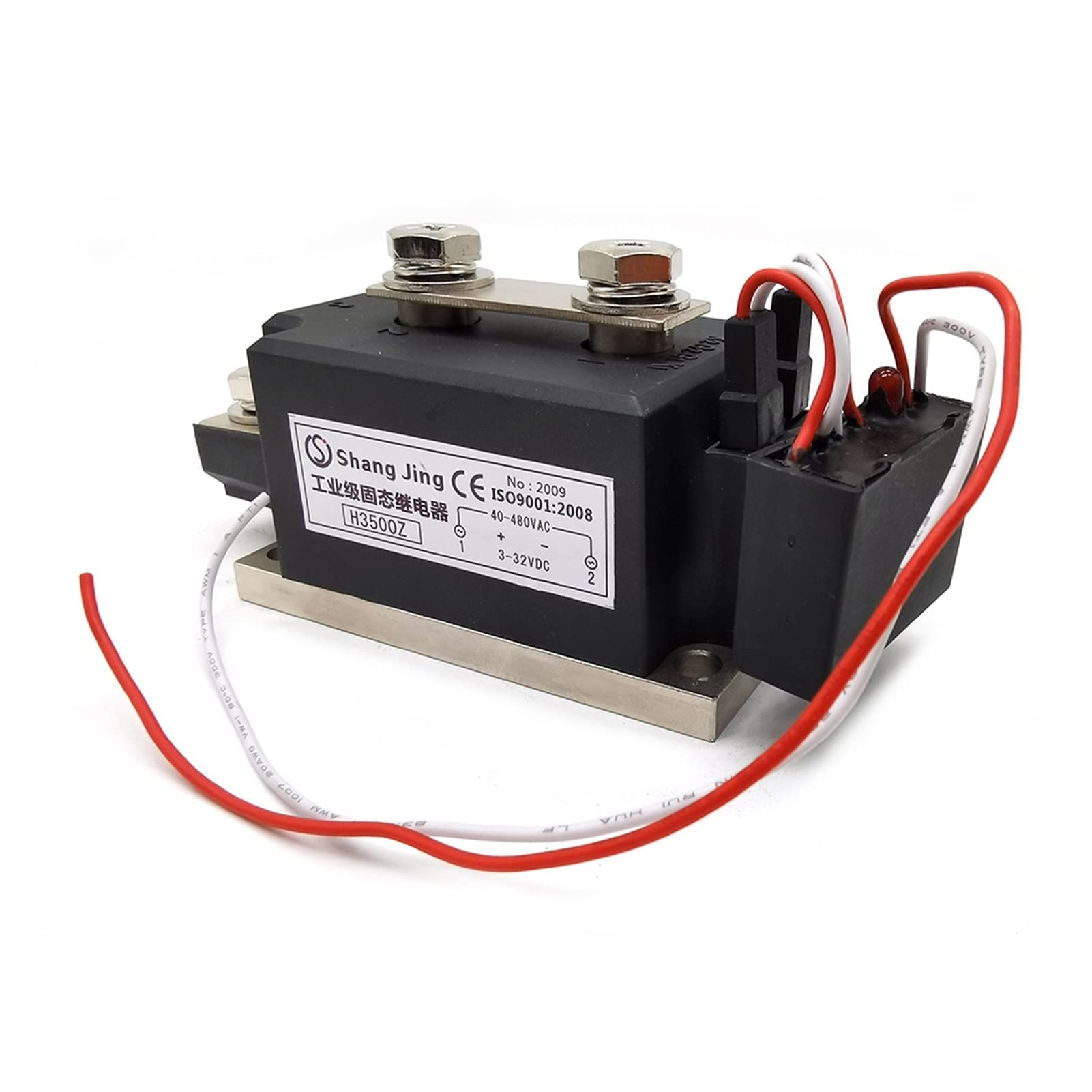 Relé SSR 500A monofásico para automatización del hogar inteligente y control de climatización