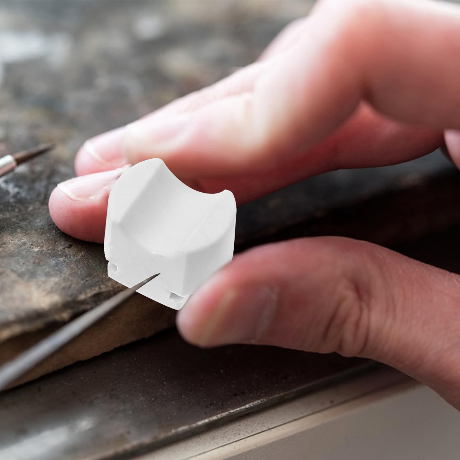 DIYEAH 6Pcs Superior Nylon Dies for Ring Bender Small Ring Bender Machine Dies Parts DIY Ring Bender Nylon Dies for Spoon Metal Pattern