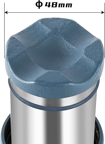 Miniatura 7 de BAOSHISHAN Gato de botella de perfil bajo Jack de 10 toneladas doble Ram Jack 4-78 '' a 8-78 '' Rango de elevación Gato hidráulico Stubby Short