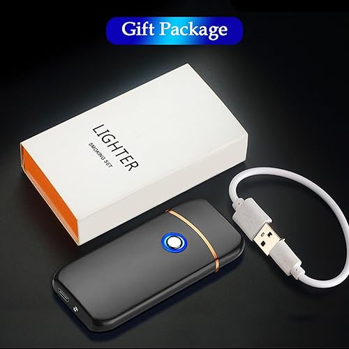 Miniatura 7 de Encendedor electrónico, encendedor eléctrico, encendedor inteligente recargable por USB, encendedores geniales, encendido de doble cara, resistente
