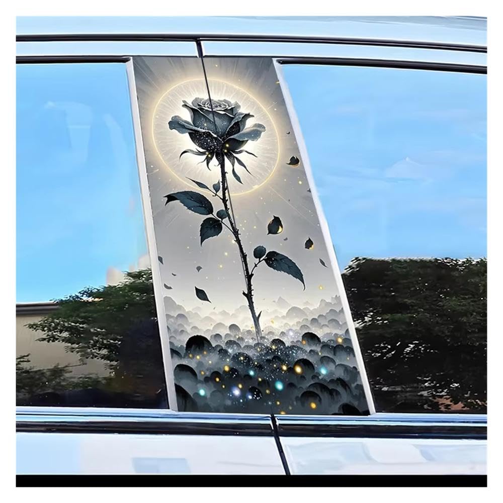 Protection contre les rayures pour pilier de fenêtre de voiture rose d'encre