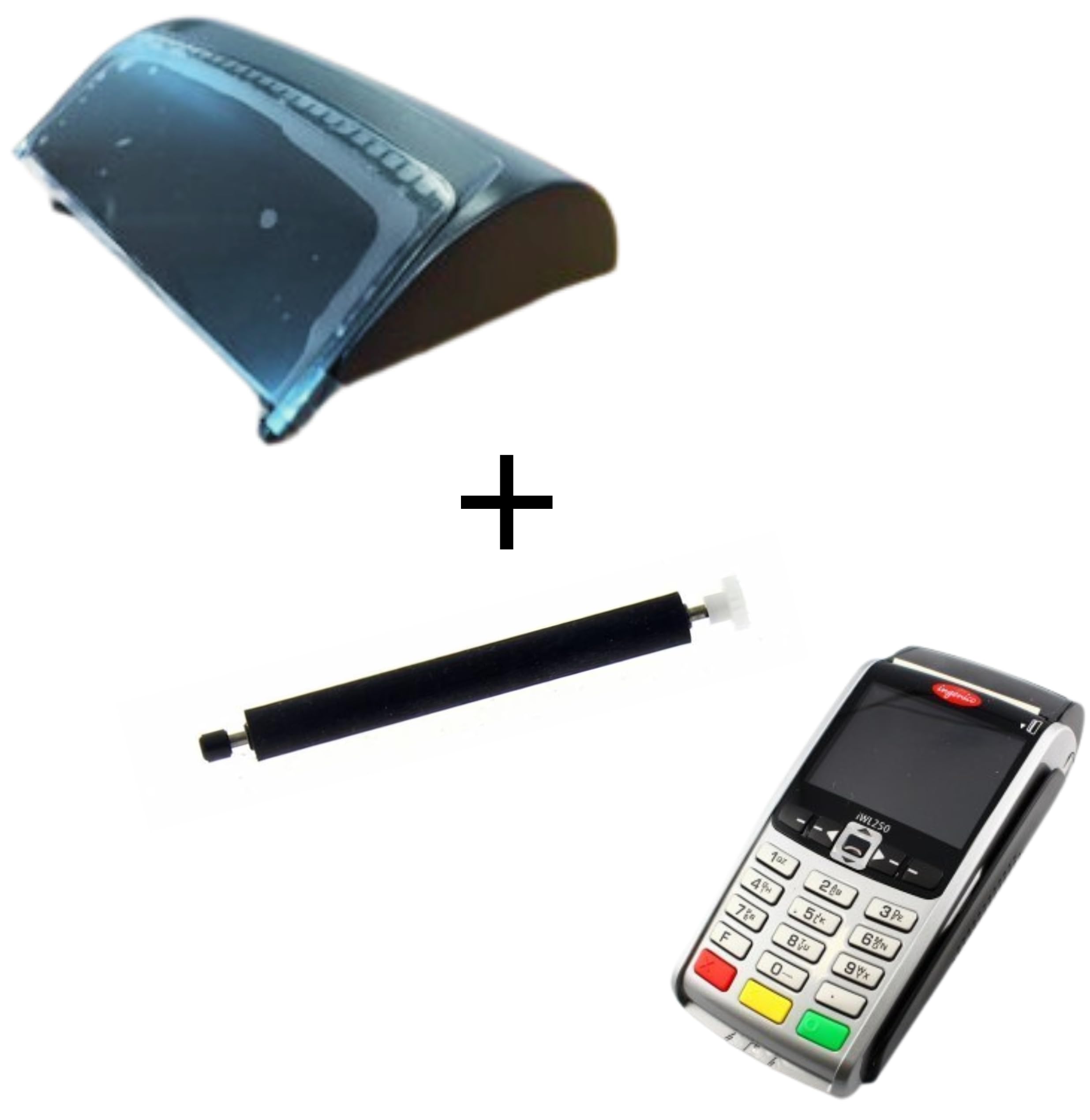 Cofano stampante con trainer per dispositivo Ingenico IWL 250, IWL 220, IWL 221, IWL 222, IWL251, IWL252