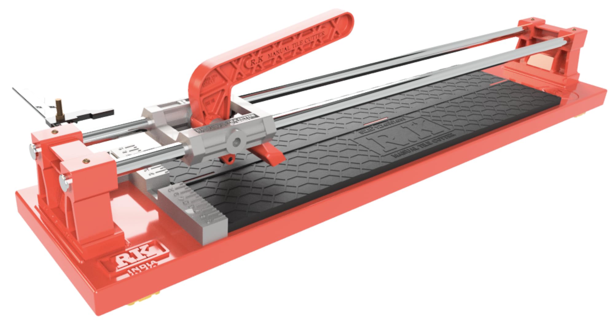 Rk Manual Tile Cutter, 600mm/2 Feet, Double Rod Design, Steel Base, Chrome-Plated Guides-image-10