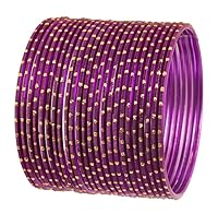 Touchstone Indian Bollywood Pretty Fashion Golden Dots Gorgeous Vintage Textured Color Attractive Designer Jewelry Bangle Bracelets for Women., XL - Circ 8.6 in-Indn Size 2.12-Dia 2.7 in, Alloy, no