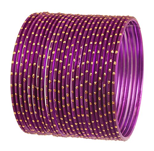 Touchstone Indian Bollywood Pretty Fashion Golden Dots Gorgeous Vintage Textured Color Attractive Designer Jewelry Bangle Bracelets for Women.