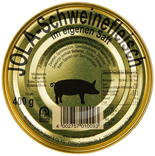 DREISTERN Rindfleisch Im Eigenen Saft 400g I Mit Schweineschwarte I Proteinreiche Spezialität In Recyclebarer Goldlackdose I Lange Haltbarkeit Dank Natürlicher Konservierung I Hausmacher Qualität