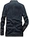 Men's Classic Notched Collar Denim Blazer Slim Fit Two Button Business Jean Jacket Fashion Casual Suit Jackets (Dark Blue,Medium)