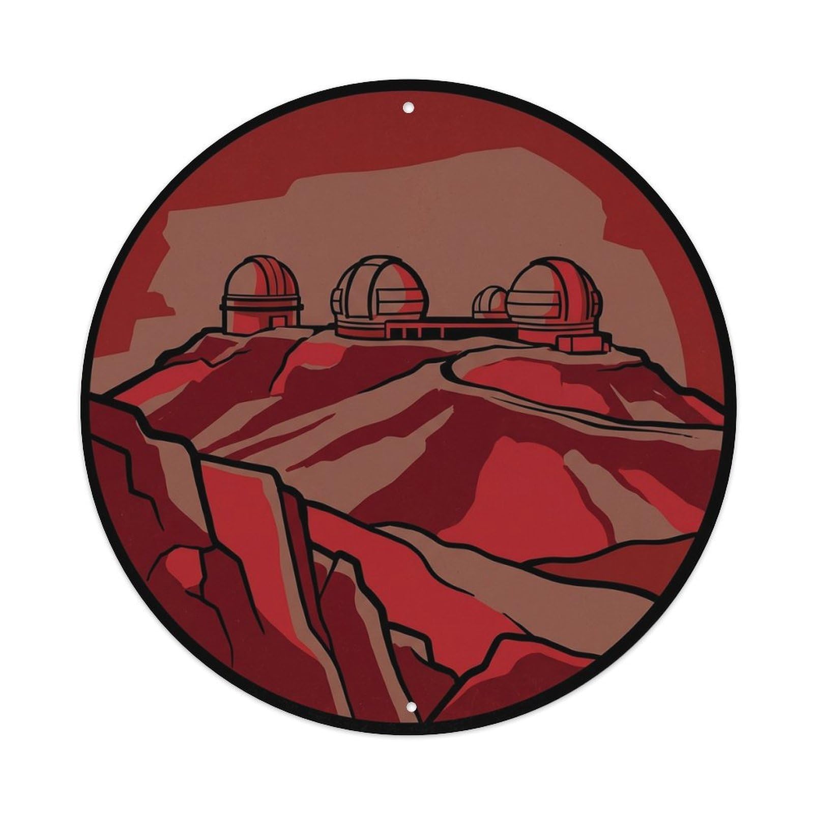 Mauna Kea Summit Astronomy Hawaii Travel Metal Tin Sign