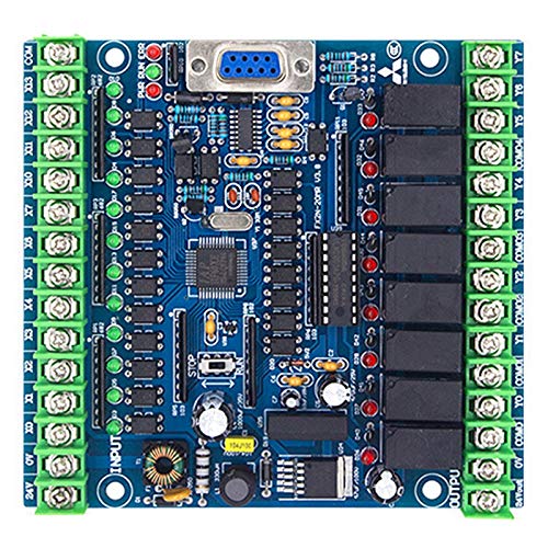 Tablero de control industrial programable del PLC del regulador FX2N-20MR de la lógica 12 entradas 8 salida 24V 5A