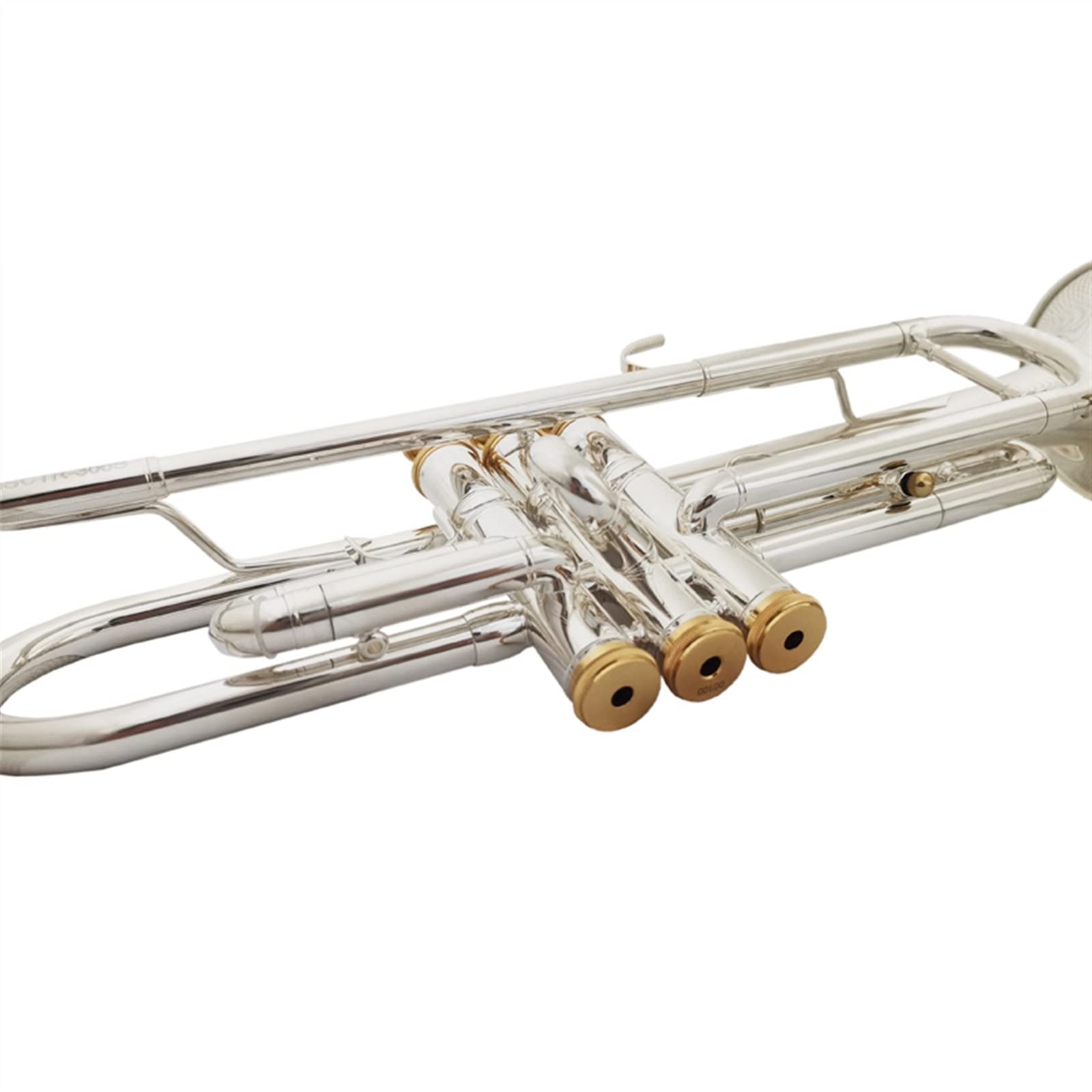 początkujących trąbka Profesjonalne Instrumenty Muzyczne Z Ustnikiem Do Trąbki 5C Posrebrzane Złotem Z Futerałem Trąbka