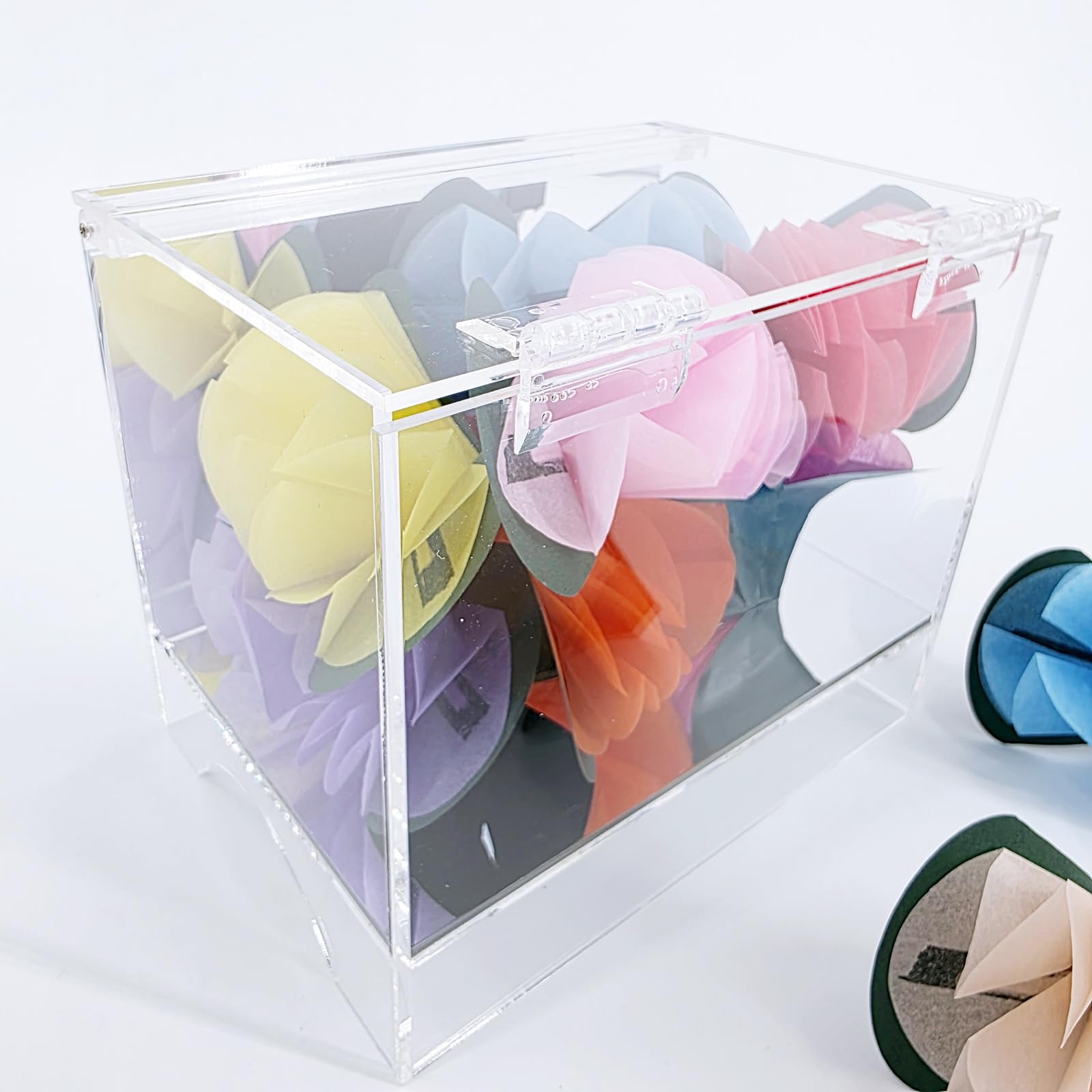 Magics Trickbox, die sofort Blumen erzeugt, Zaubertrick-Requisiten für Kinder und Erwachsene, Zauberkünstler, Illusions-Requisiten