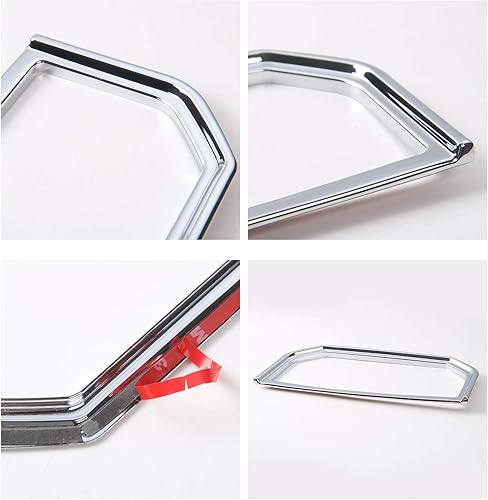 Vista 6 de JeCar Cubierta cromada del portavasos del asiento trasero para Ford F150 2015-2020