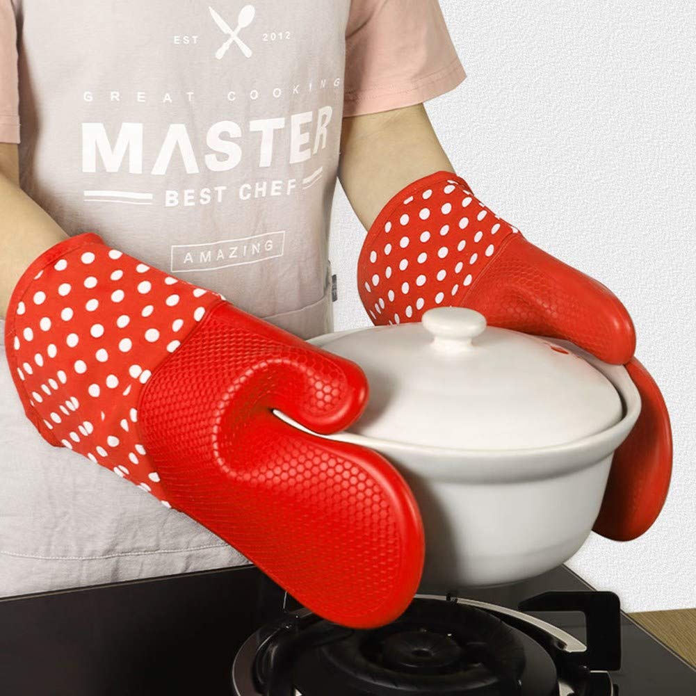 Backofenhandschuhe Backhandschuhe Silikon Ofen Handschuh Personalisierte Ofen Handschuhe Neuheit Ofen Handschuhe Silikon Ofen Handschuhe Red,One Size Küche, Haushalt & Wohnen