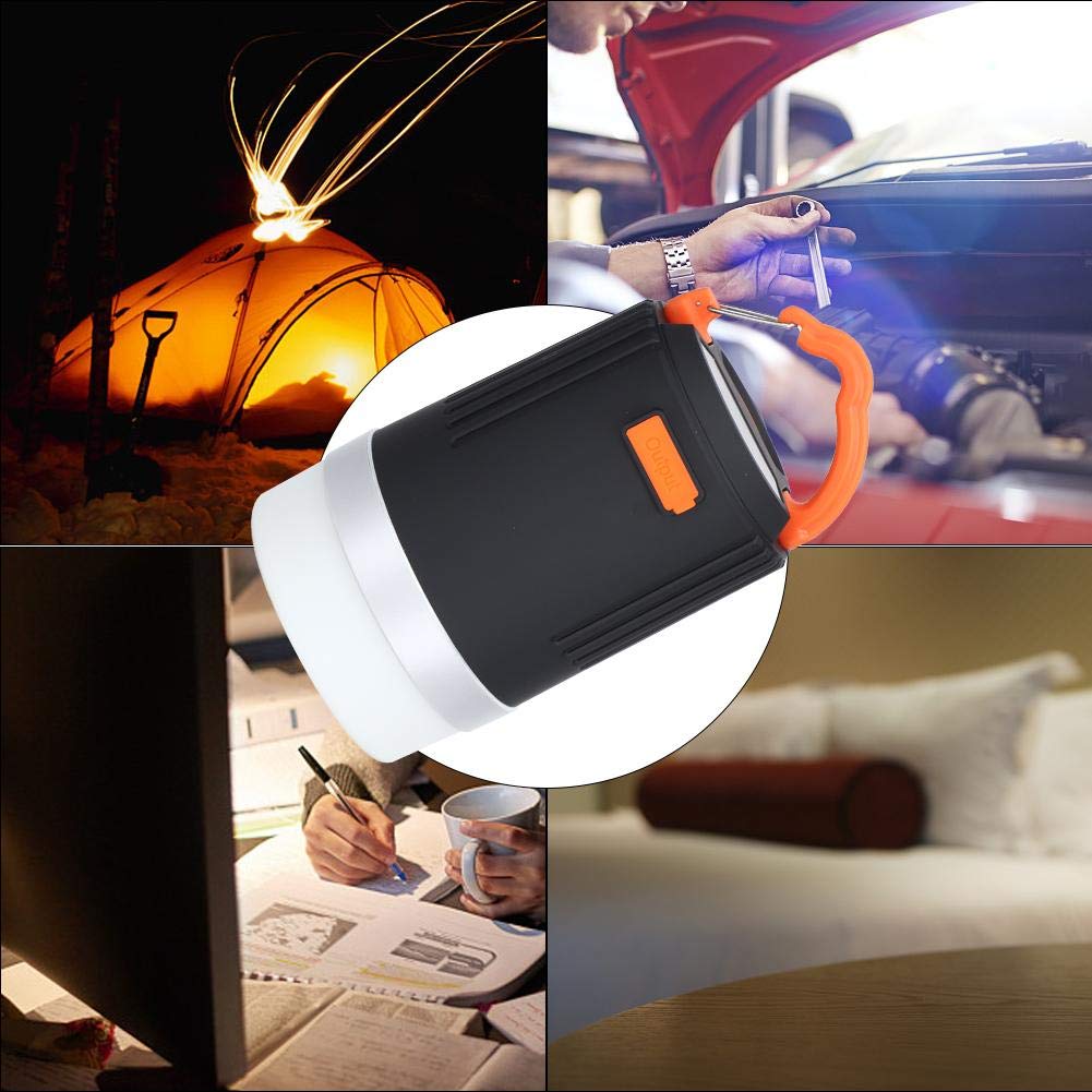 ADITAM Zeltlampe USB-Aufladung LED-Arbeitslicht Outdoor wasserdichte Campinglampe Power Bank mit Haken Double The Comfort