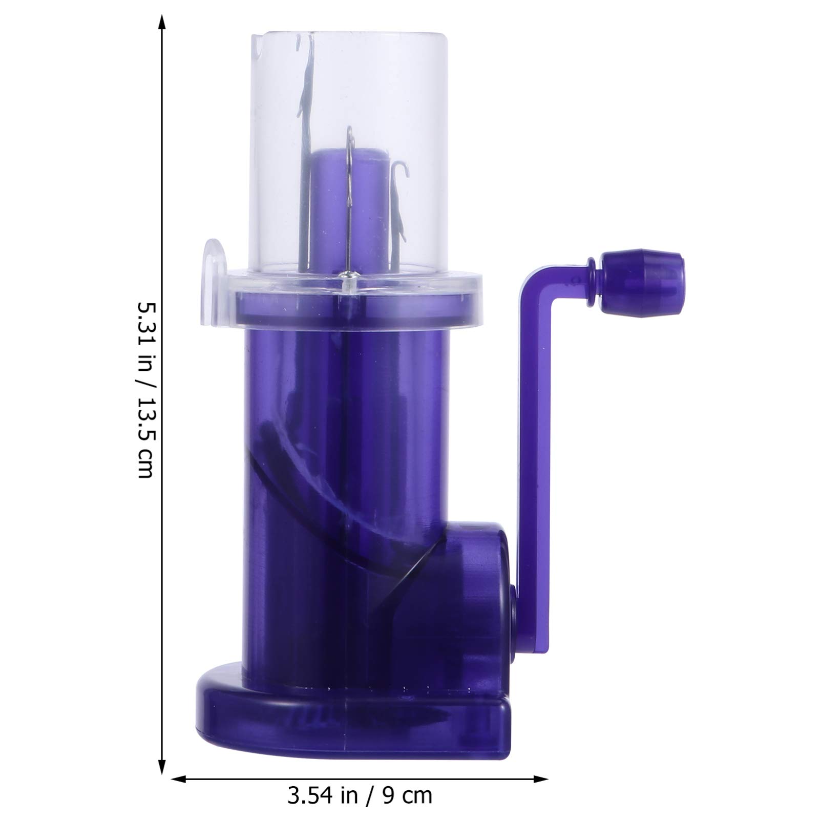 EXCEART Hand Tools DIY Kits Easy Knitter DIY Hand Operated Knitting Mill Machine Mini Small Knitting Loom Spool Knitter Sweater Bracelet Weave Sewing Tool Knitting Tools Blue Decor
